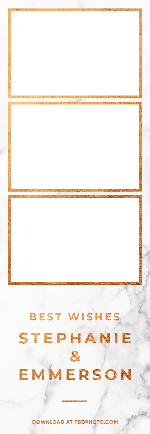 Marble photo strip template