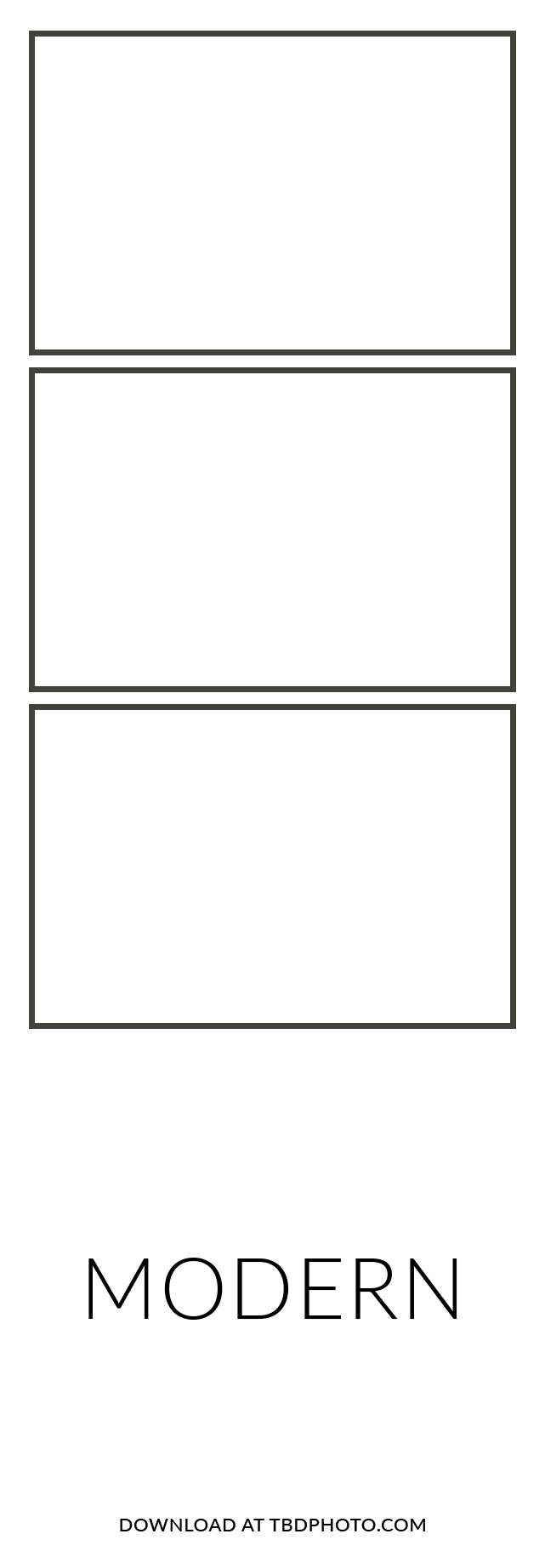 Modern photo strip template