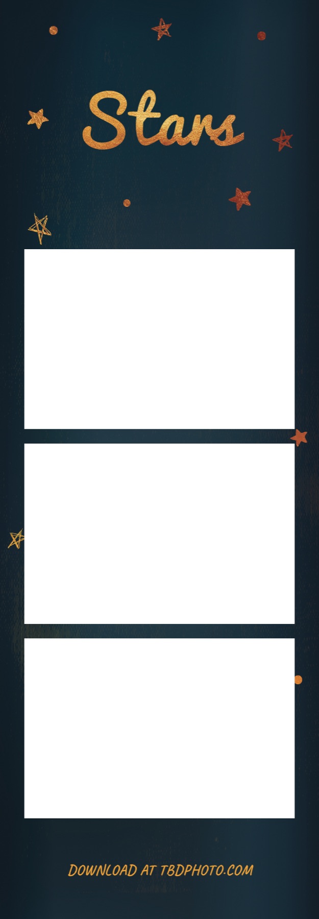 Stars photo strip template