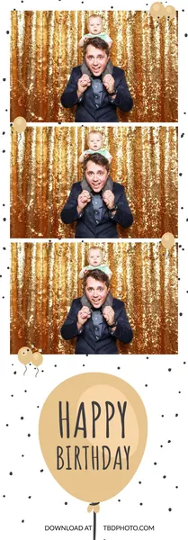 Balloons photo strip template