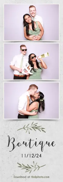 Boutique photo strip template