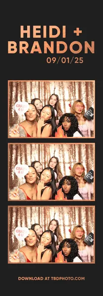 Copper photo strip template