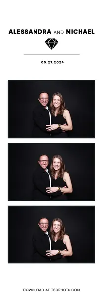 Diamond photo strip template
