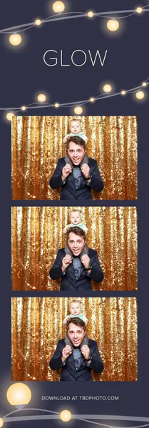 Glow photo strip template