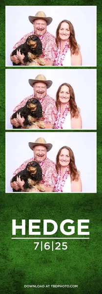 Hedge photo strip template
