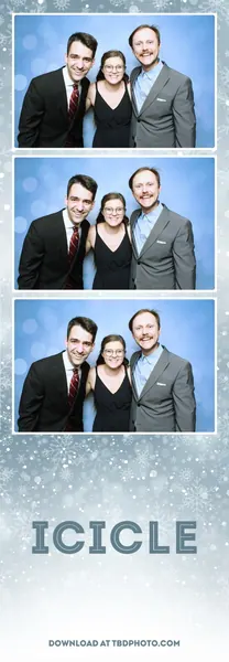 Icicle photo strip template