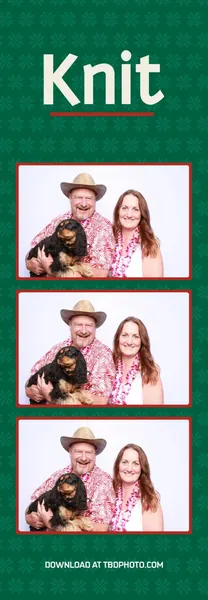 Knit photo strip template