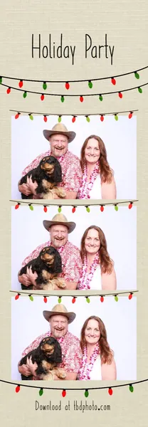 Lights photo strip template