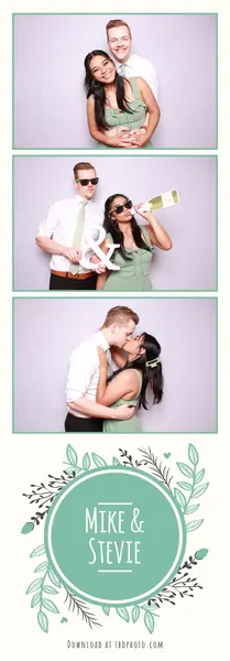 Mint photo strip template