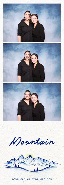 Mountain photo strip template