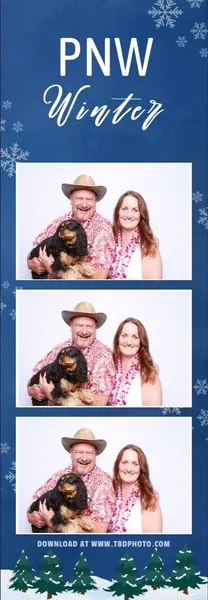 PNW Winter photo strip template