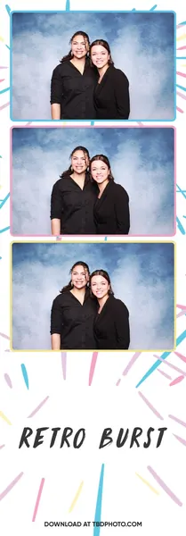 Retro Burst photo strip template