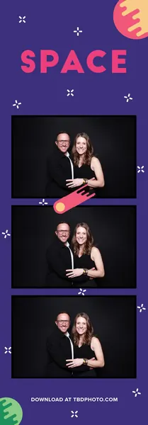Space photo strip template