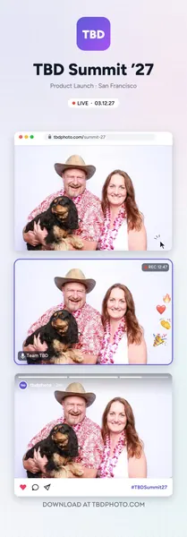 Tech Conference photo strip template