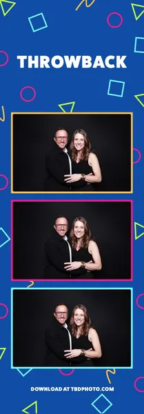 Throwback photo strip template