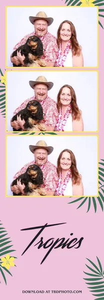 Tropics photo strip template