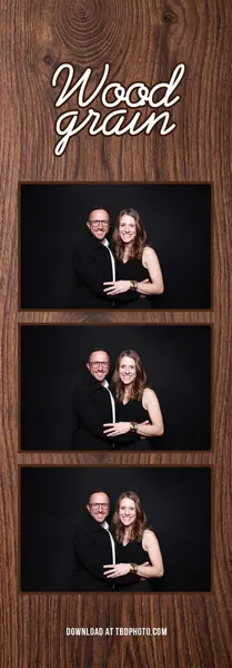 Wood Grain photo strip template