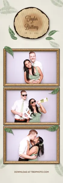 Woodland photo strip template