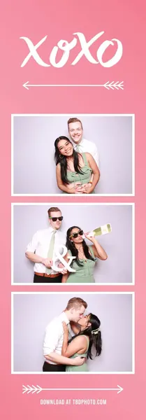 XOXO photo strip template